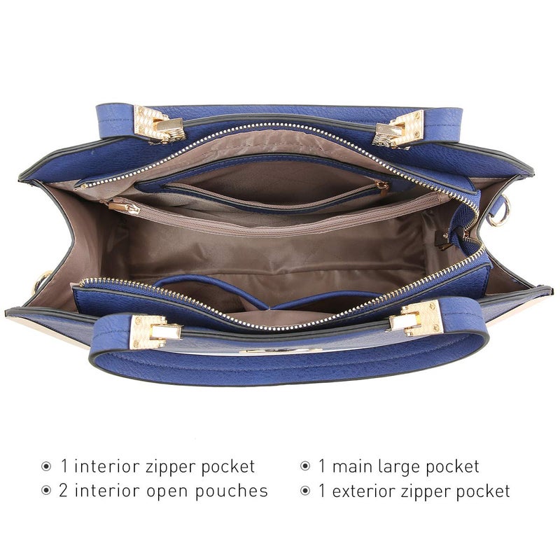 Dasein Women Purses and Handbags Top Handle Satchel Bags Large Shoulder Work Bag Tote with Wallet - Image 5
